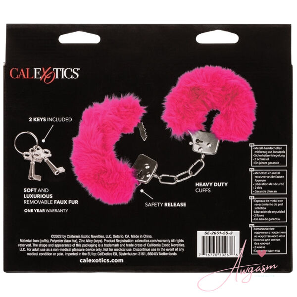 Ultra Fluffy Furry Cuffs-Pink - Image 4