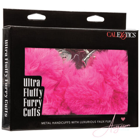 Ultra Fluffy Furry Cuffs-Pink