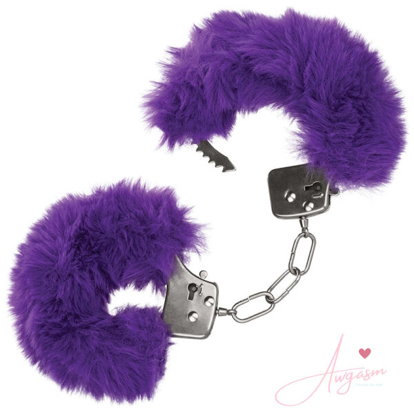 Ultra Fluffy Furry Cuffs-Purple - Image 2
