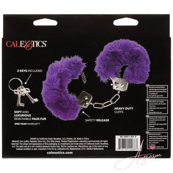 Ultra Fluffy Furry Cuffs-Purple - Image 4