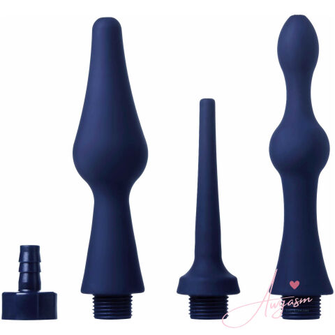 Universal 3 Piece Silicone Enema Attachment Set