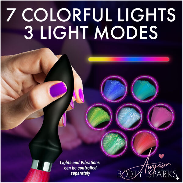 Vibrating Silicone Optical Fiber Butt Plug - Image 3
