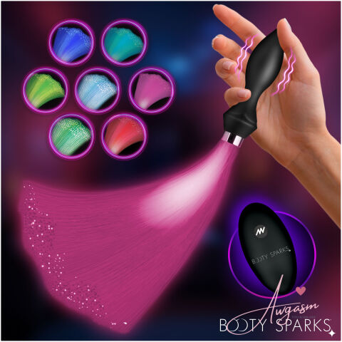 Vibrating Silicone Optical Fiber Butt Plug