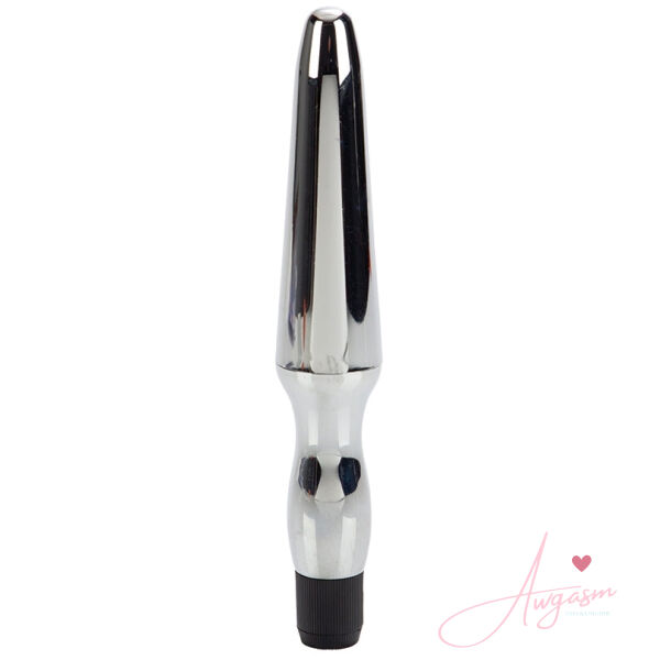 Vibrating Waterproof Anal Probe-Silver 6.5 - Image 2