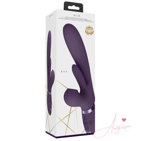 Vive Thrusting G-Spot Flapper Air Wave Stimulator-Purple