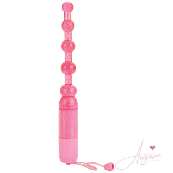 Waterproof Vibrating Pleasure Beads-Pink - Image 2