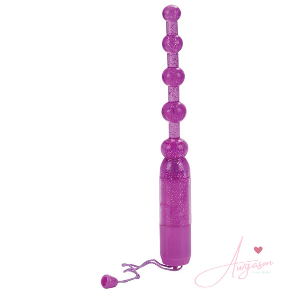 Waterproof Vibrating Pleasure Beads-Purple - Image 2
