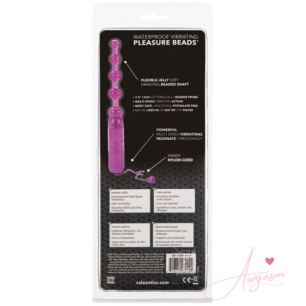 Waterproof Vibrating Pleasure Beads-Purple - Image 3
