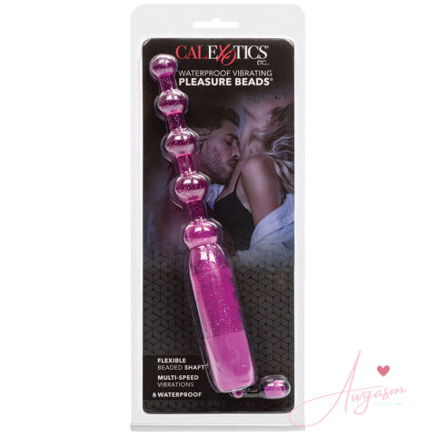 Waterproof Vibrating Pleasure Beads-Purple