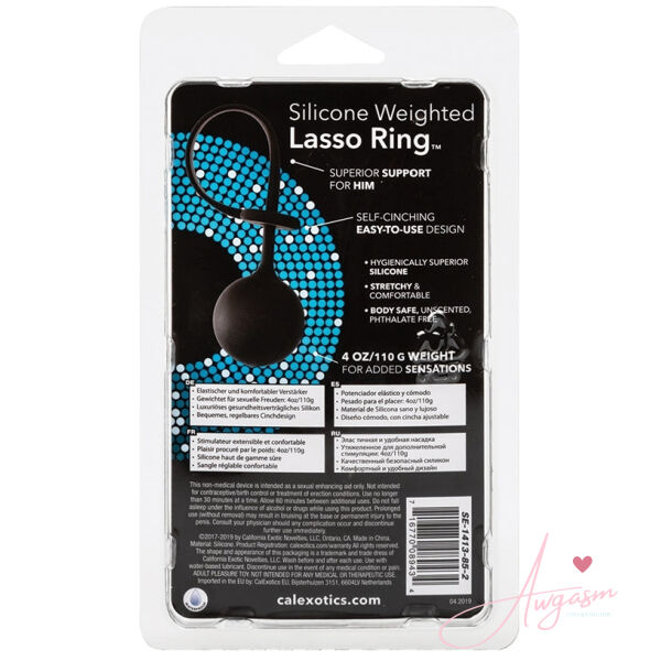 Weighted Lasso Ring-Black - Image 3