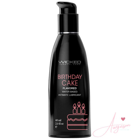 Wicked Aqua Flavored Lube-Birthday Cake 2oz