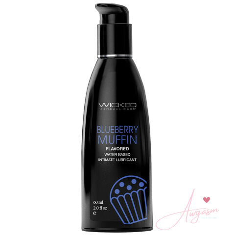 Wicked Aqua Flavored Lube-Blueberry Muffin 2oz