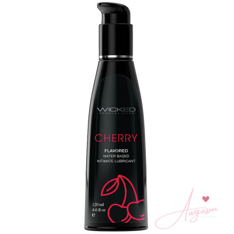 Wicked Aqua Flavored Lube-Cherry 4oz