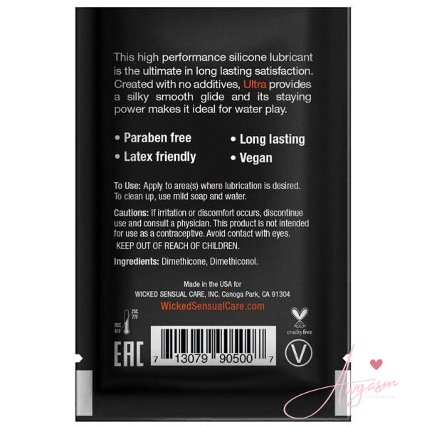 Wicked Jelle Waterbased Anal Lubricant 3ml Foil - Image 2