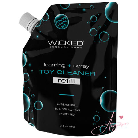Wicked Sensual Foaming and Spray Toy Cleaner Refill Pouch