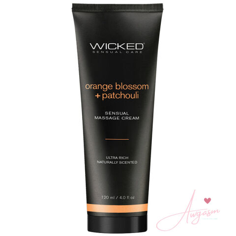 Wicked Sensual Massage Cream-Orange Blossom + Patchouli Scented 4oz