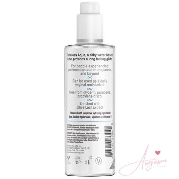 Wicked Simply Timeless Aqua Water-Based Lubricant 4oz - Image 2
