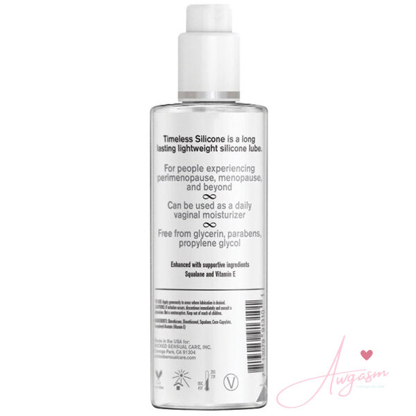 Wicked Simply Timeless Silicone Based Lubricant 4oz - Image 2