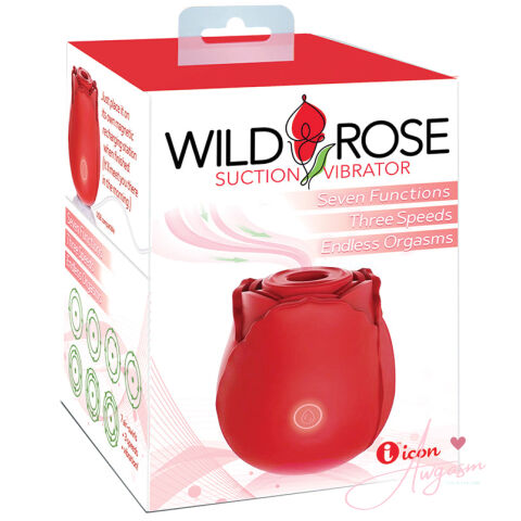 Wild Rose Rechargeable Silicone Suction Vibrator