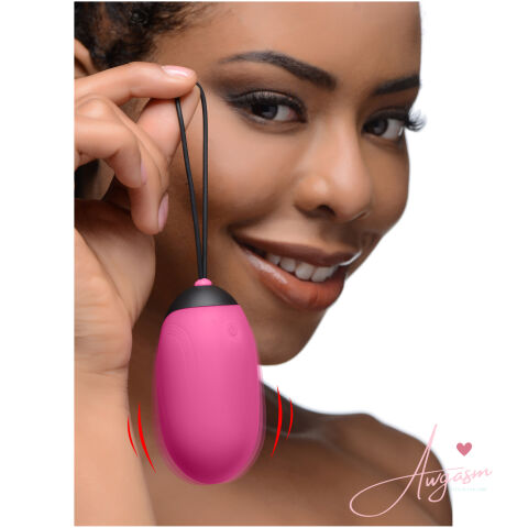XL Silicone Vibrating Egg - Pink