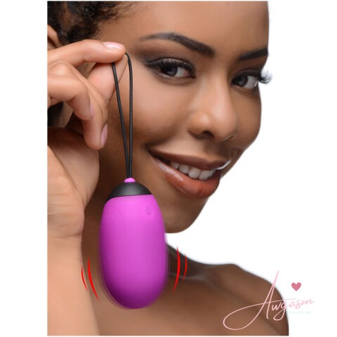 XL Silicone Vibrating Egg - Purple