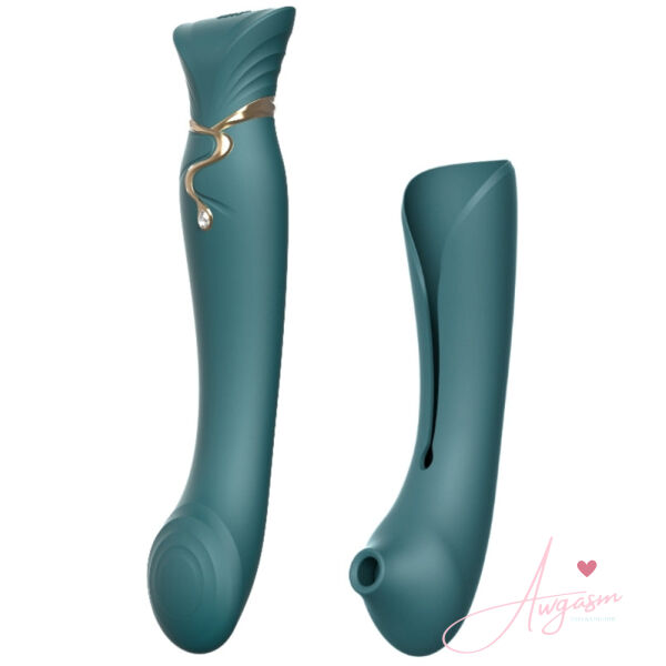 Zalo Queen Set G-spot Pulse Wave-Jewel Green - Image 2