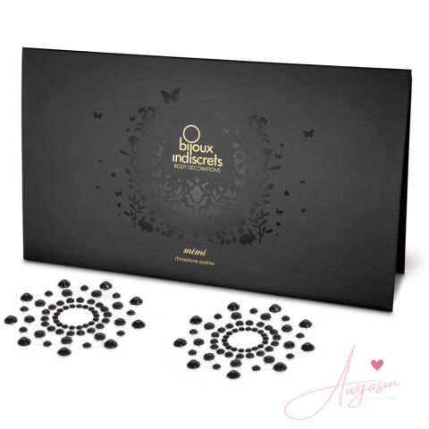 Bijoux Indiscrets Mimi Rhinestone Pasties Black