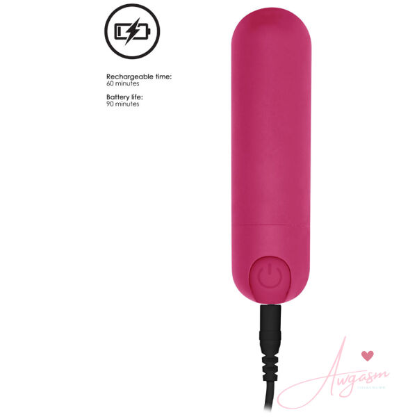 10 speed Rechargeable Bullet Pink - Image 5