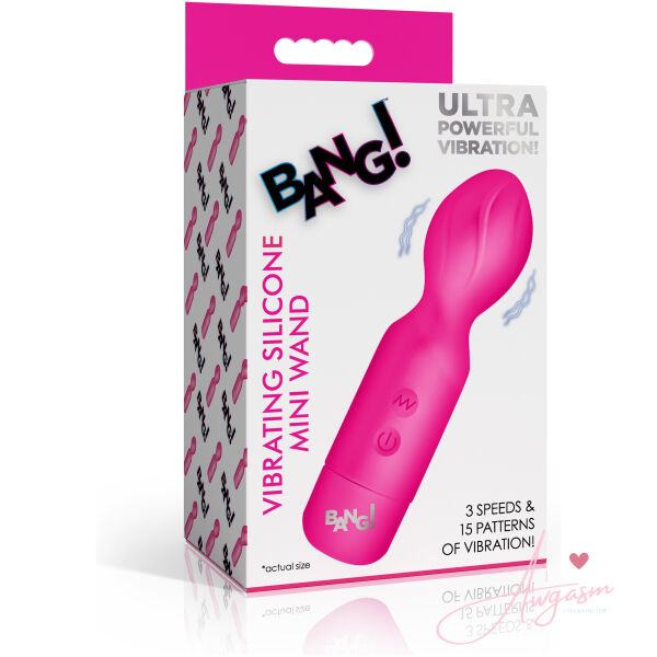 18X Vibrating Silicone Mini Wand - PInk - Image 6