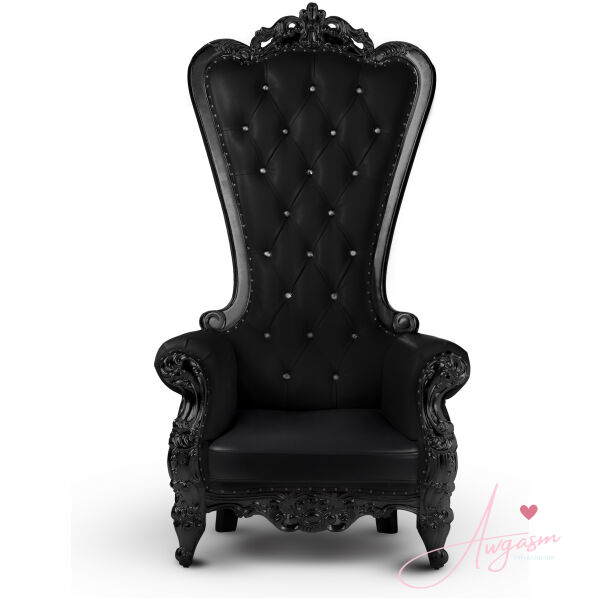 BDSM Throne Chair - Black - Image 5