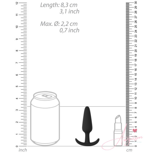 Beginners Size Slim Butt Plug Black - Image 3