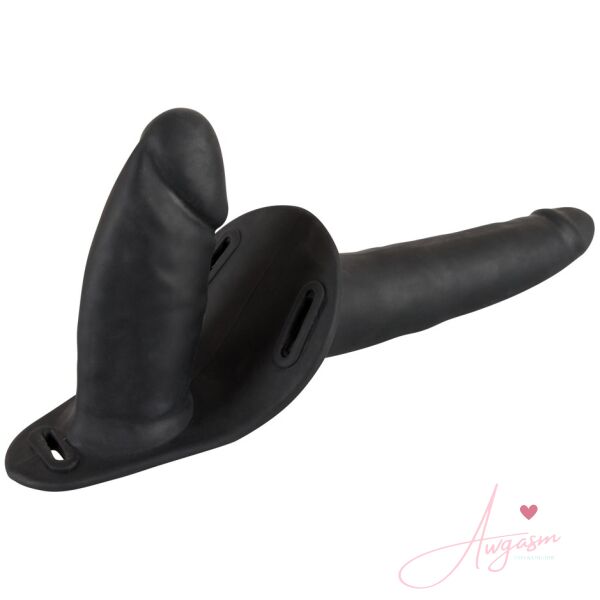 Black Double Dildo Strap On - Image 3