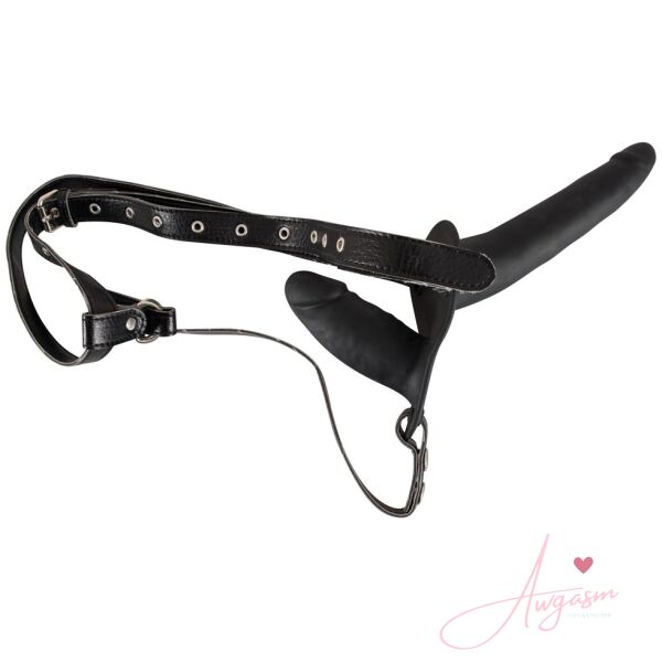 Black Double Dildo Strap On - Image 4