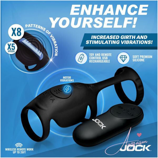 Blitz Vibrating Penis Sleeve C-Ring w/ Remote - Image 2