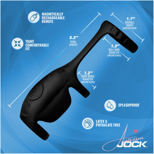 Blitz Vibrating Penis Sleeve C-Ring w/ Remote - Image 4