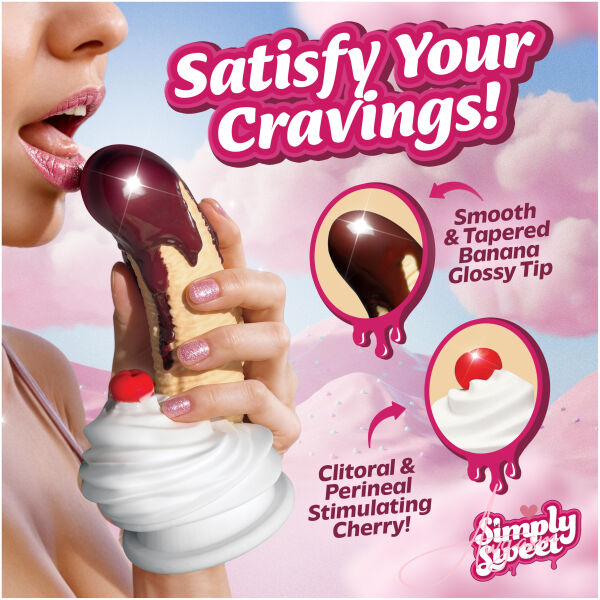 Chocolate Dipped Banana Split Premium Silicone Dildo - Image 2