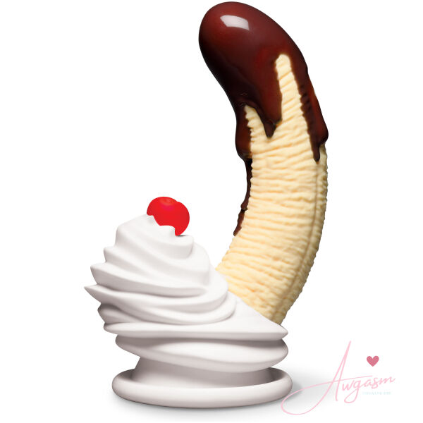 Chocolate Dipped Banana Split Premium Silicone Dildo - Image 5