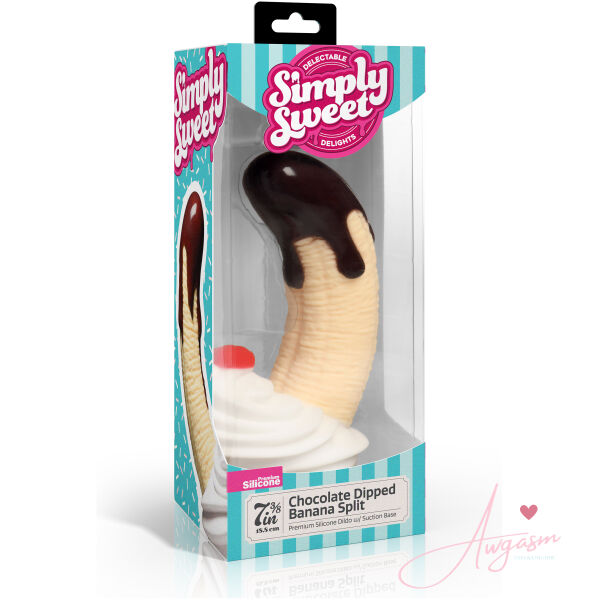 Chocolate Dipped Banana Split Premium Silicone Dildo - Image 6