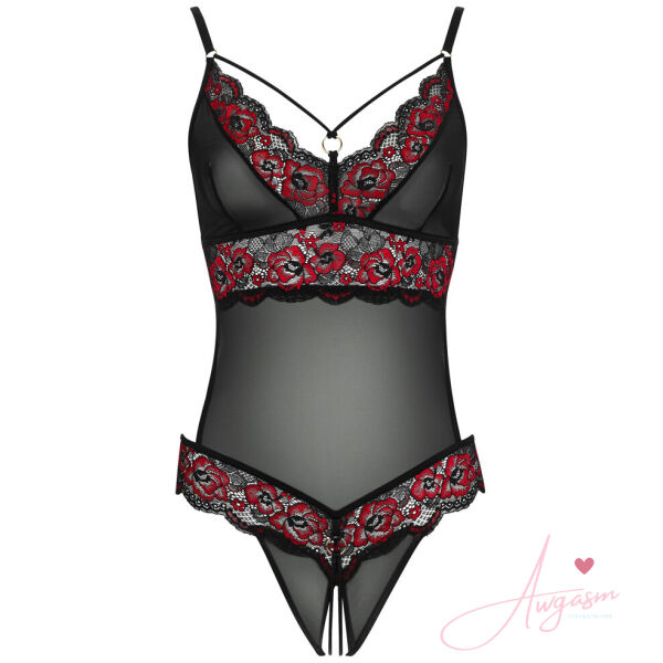Cottelli Crotchless Body With Lace - Image 3