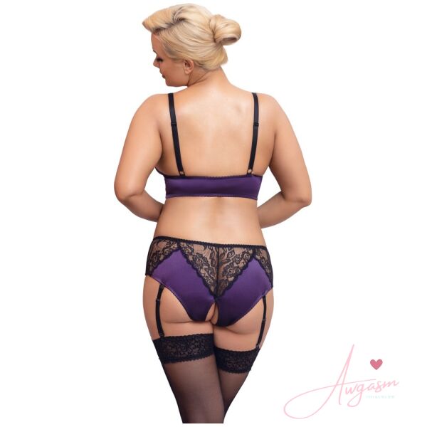 Cottelli Curves Bralette Suspender Set - Image 3