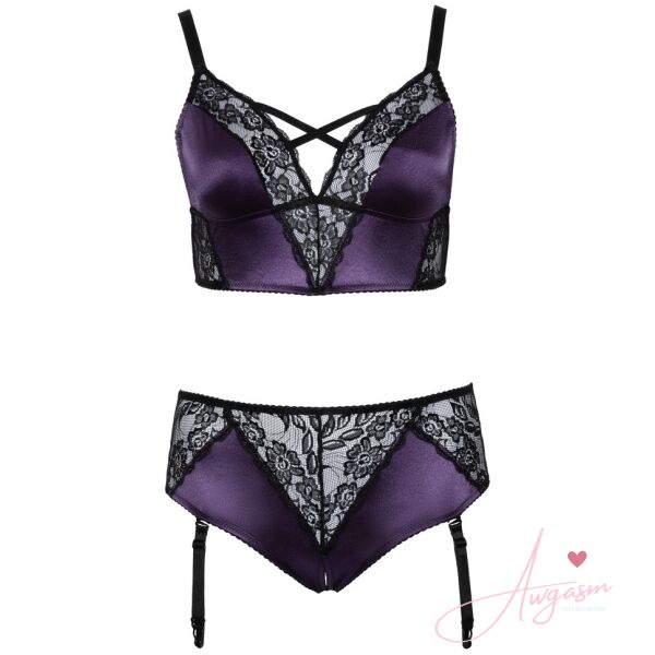 Cottelli Curves Bralette Suspender Set - Image 4
