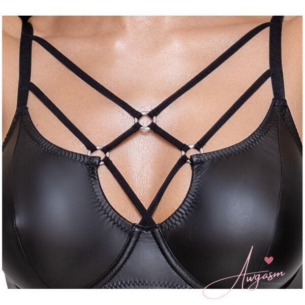 Cottelli Matte Black Bra Set - Image 4