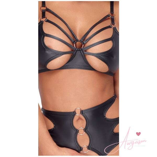 Crotchless Bondage Bra Set - Image 3