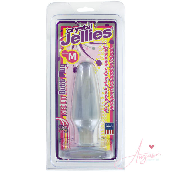 Crystal Jellies Medium Butt Plug Clear - Image 2