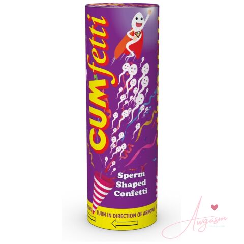 Cumfetti Sperm Shaped Confetti Party Popper