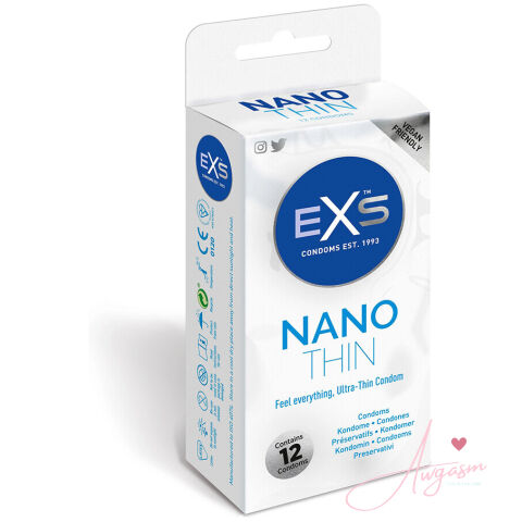 EXS Nano Thin Condoms 12 Pack