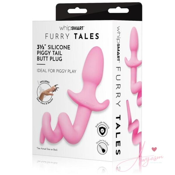 Furry Tales Silicone Piggy Tail Butt Plug - Image 3