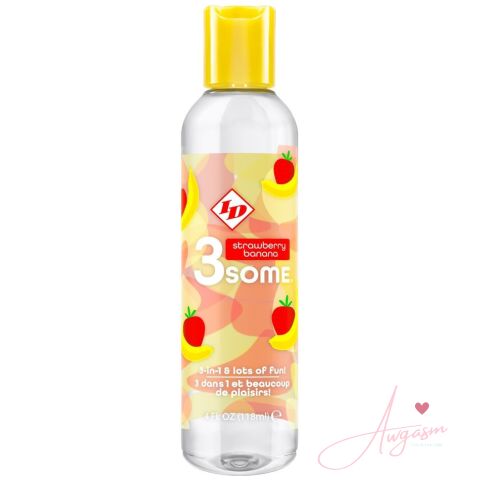 ID 3some Strawberry Banana 3 In 1 Lubricant 118ml