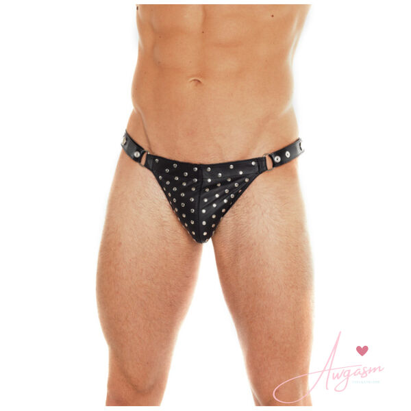Leather Studded Brief - Image 2
