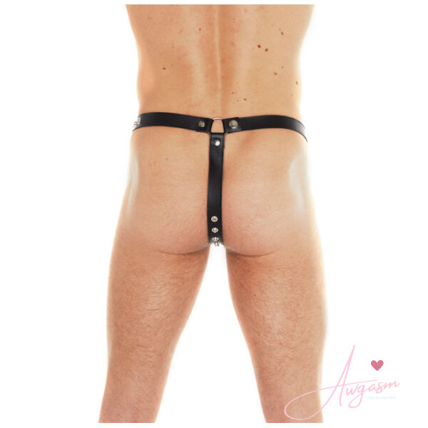 Leather Studded Brief - Image 3
